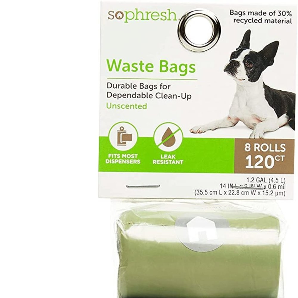 Pet Waste Bags Unscented 8-Roll Pack